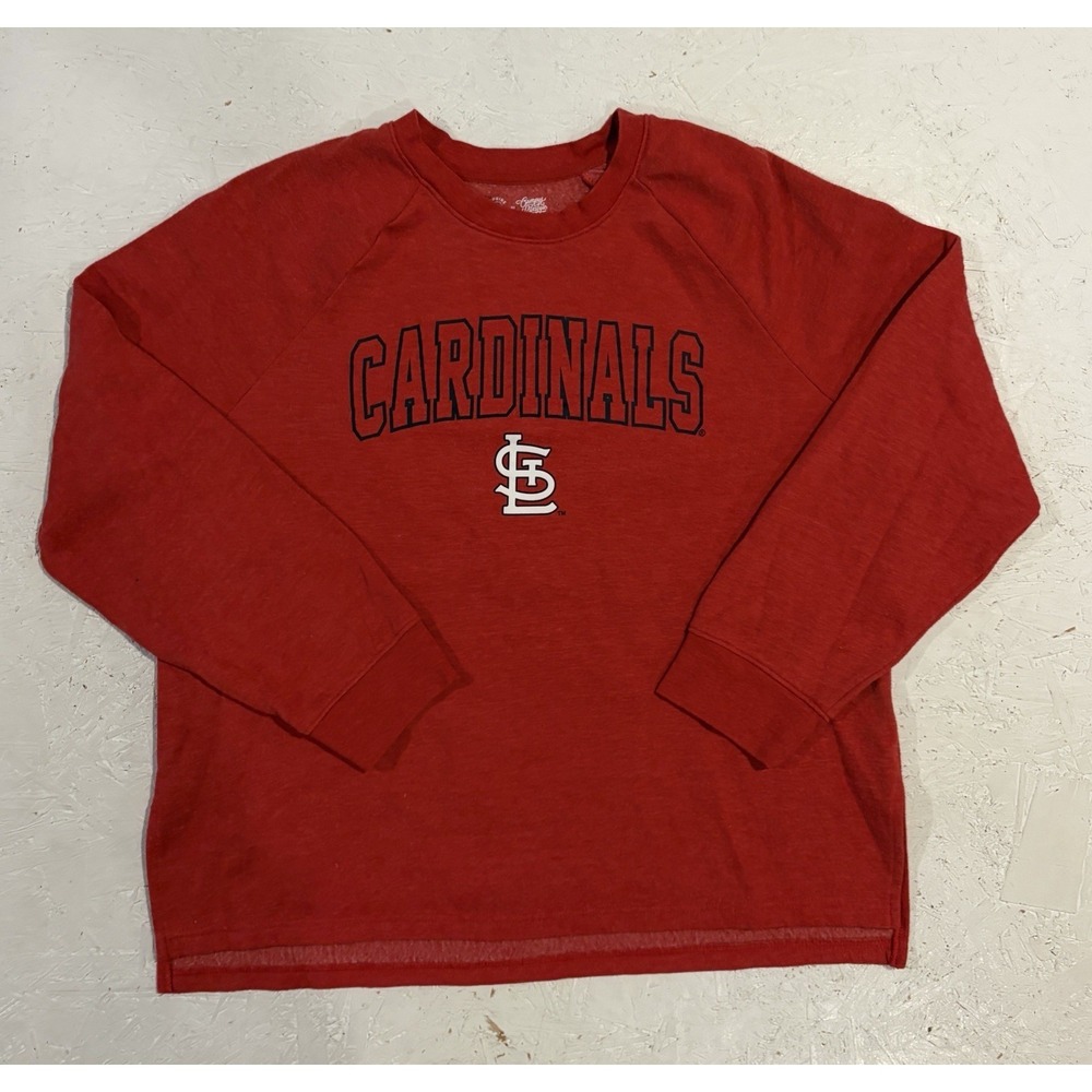 Campus Lifestyle St Louis Cardinals Crewneck Sweatshirt Womens M Red MLB